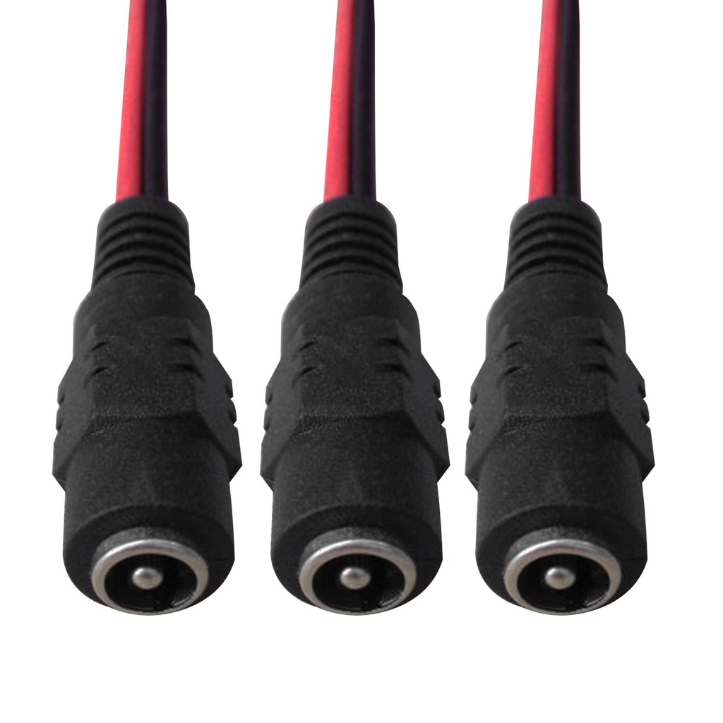 10x 12V DC 5.5mm-2.1mm Female +Male CCTV Power Adaptor Plug Connector Jack  Cable | Shopee Philippines