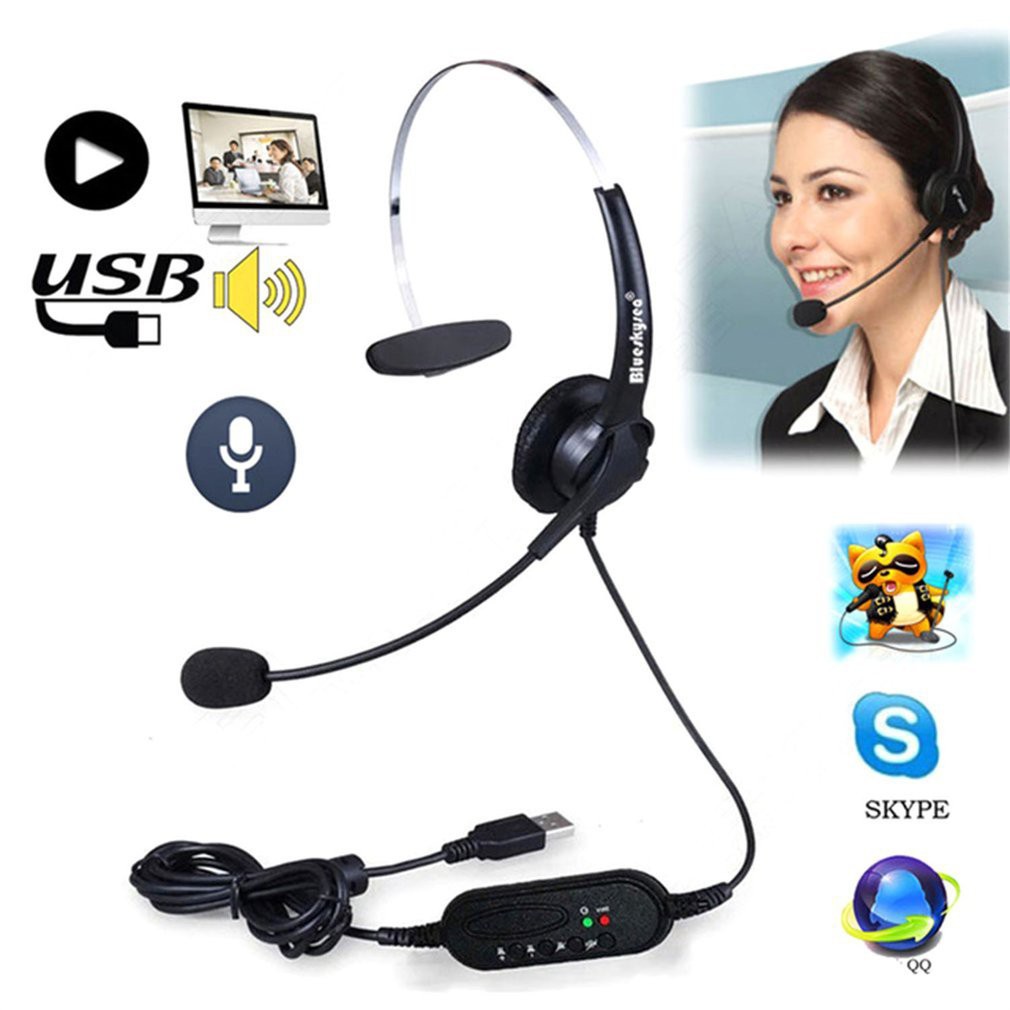 pc usb headphones with microphone