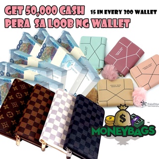 99Php Korean Leather Luxury trending wallet for men and women Cute Wallet Trendy Wallet Cash sa loob