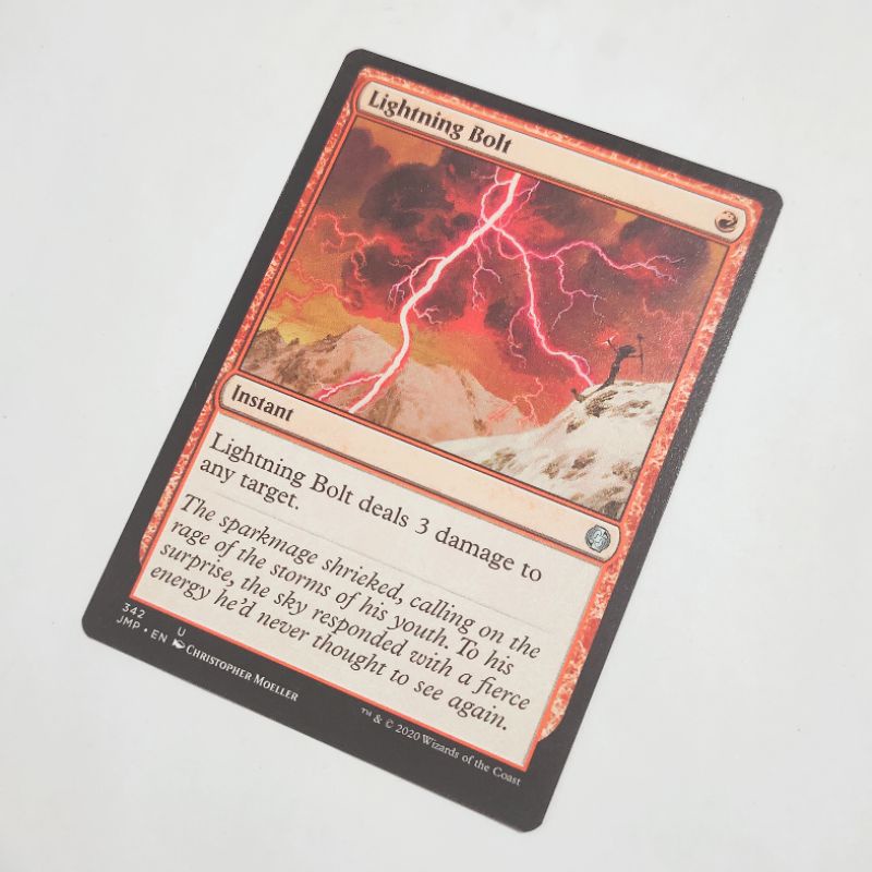 MTG Card LIGHTNING BOLT Magic the Gathering Trading Card Game Red | Shopee  Philippines