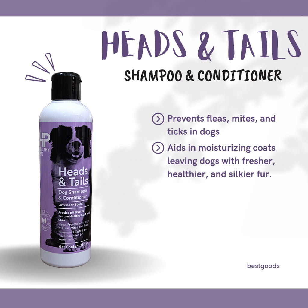 HEADS & TAILS Dog Shampoo & Conditioner (250 mL) Shopee Philippines