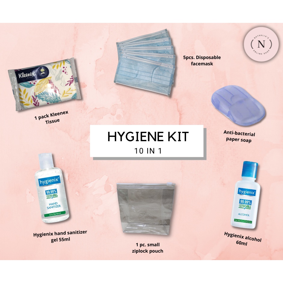 Back to School hygiene Kit 10 in 1 / on the go kit / new normal kit