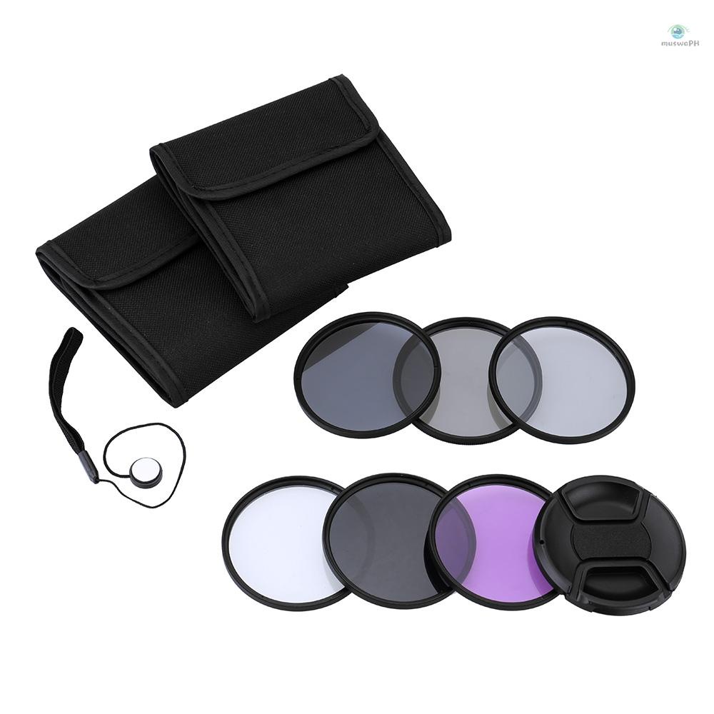Andoer 72mm UV+CPL+FLD+ND(ND2 ND4 ND8) Photography Filter Kit Set