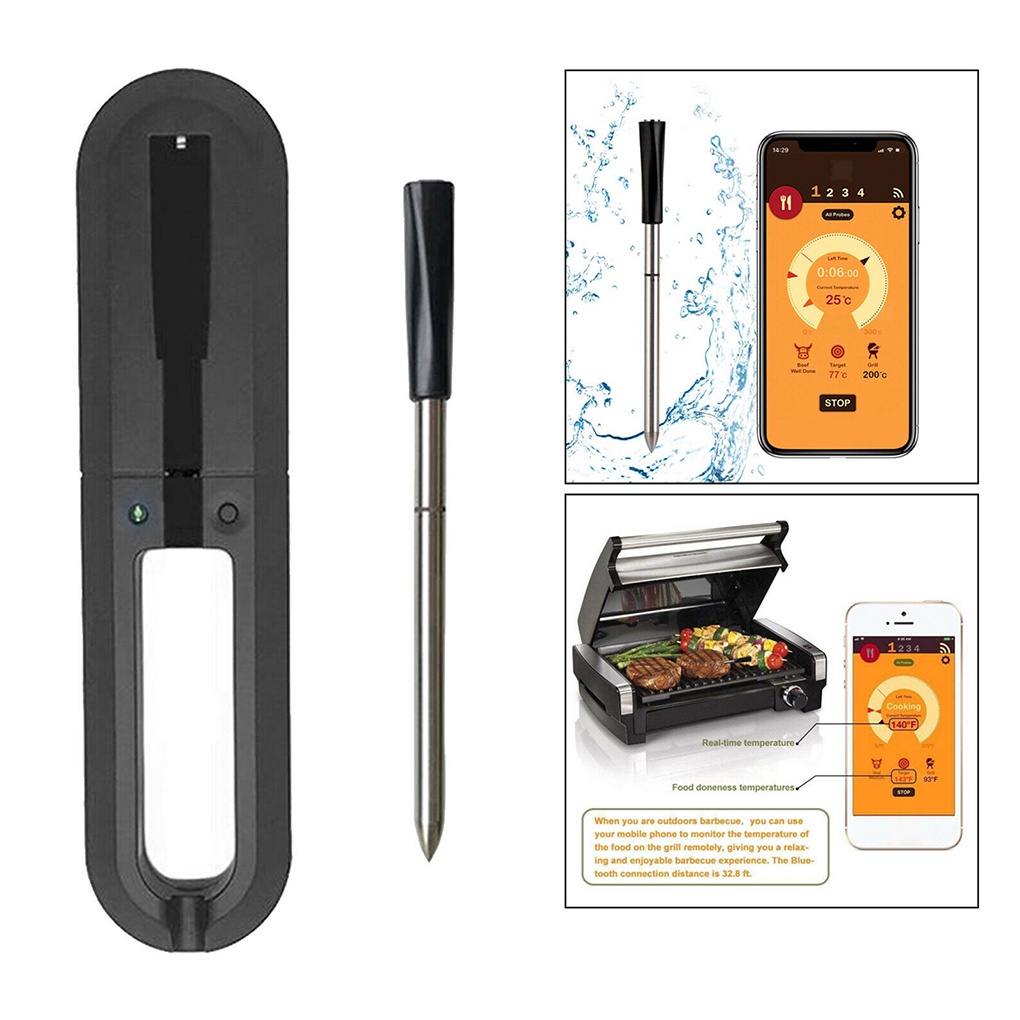 Meat Food Steak Thermometer Wireless Digital Bluetooth Barbecue