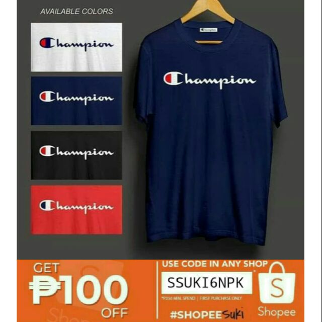 champion t shirt on sale