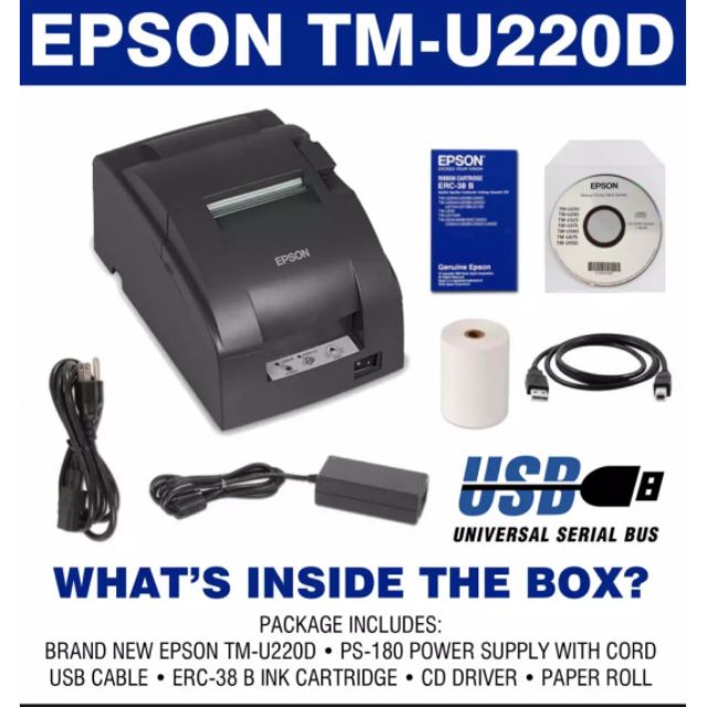 EPSON TM-U220D POS PRINTER | Shopee Philippines