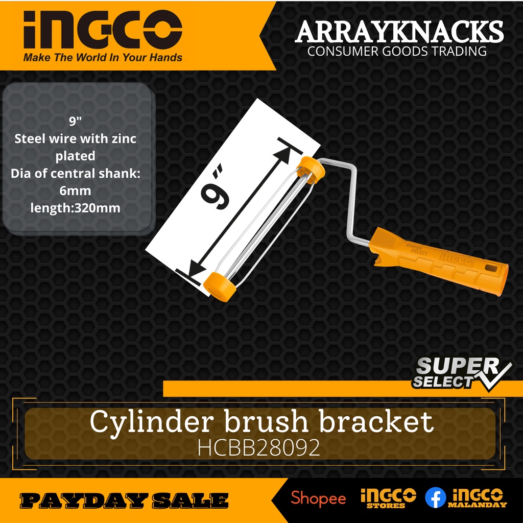INGCO Cylinder brush bracket (HCBB28092) Shopee Philippines