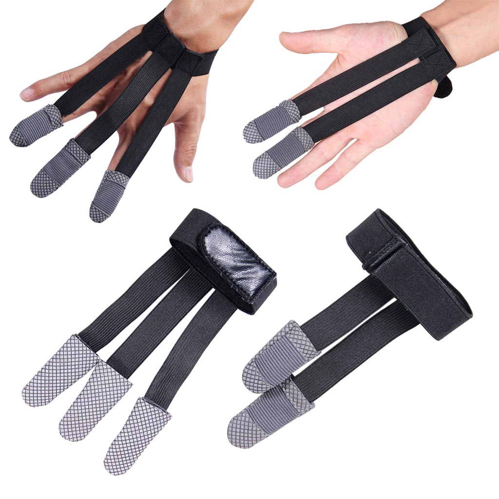 three finger archery glove