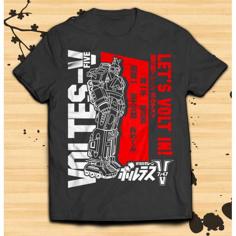 Big Robot Anime Voltes V V3 Ized Men S T Shirt Shopee Philippines