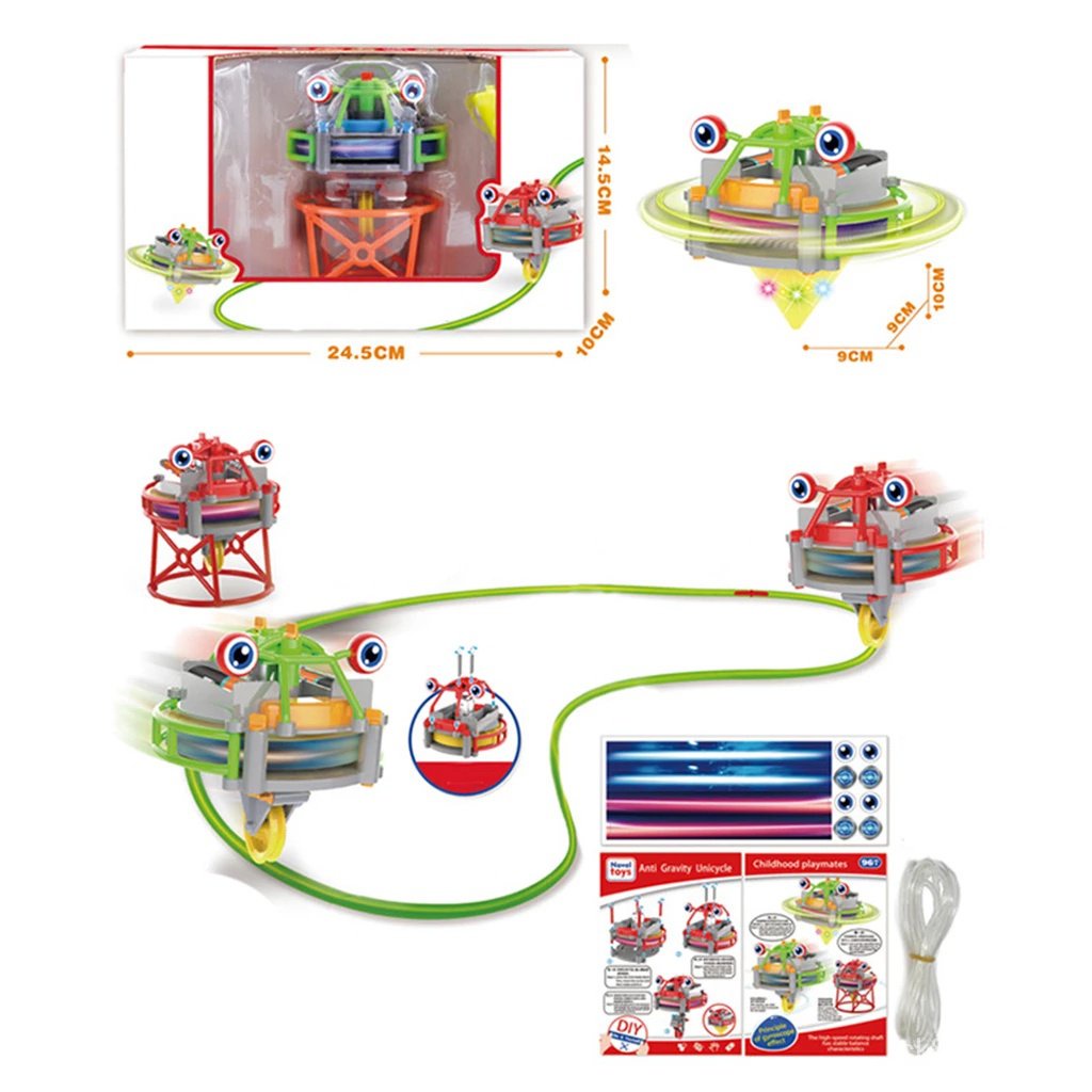 2 In 1 Tumbler Spinning Top Robot Fidget Toy Tumbler Anti Gravity