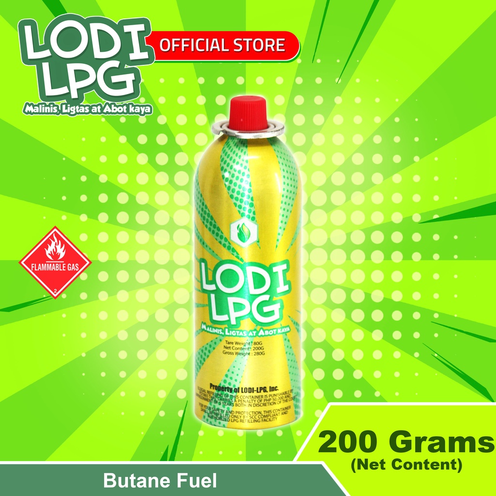 LODI LPG Butane Gas Fuel Canister 200g Shopee Philippines
