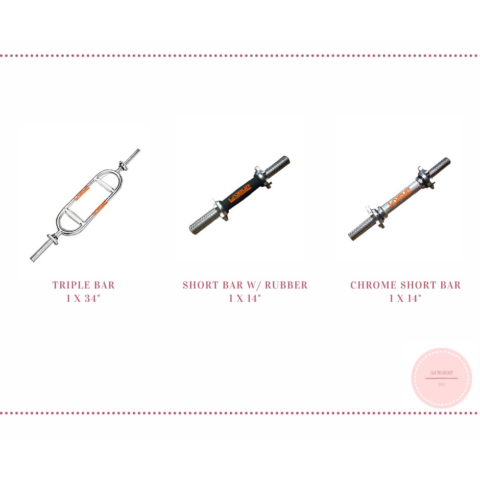 Short Bar Long Bar Ez Curl Bar Triple Bar Shopee Philippines