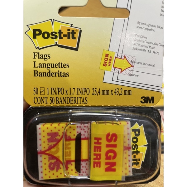 Post it sign here flag shopee philippines