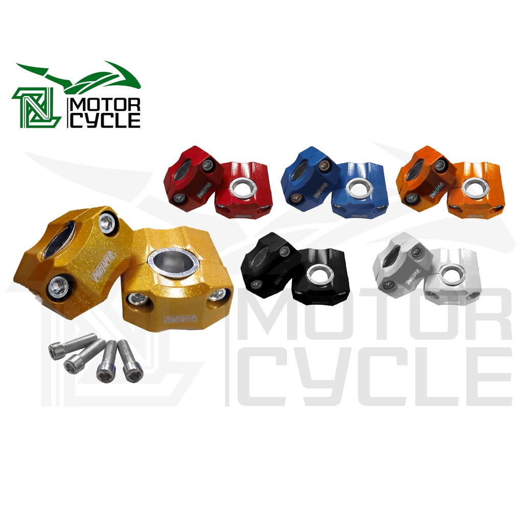 NZ MOTORCYCLE 2PCS 22MM/28MM MOTORCYCLE HANDLE BAR MOUNT CLAMP FLAT BAR