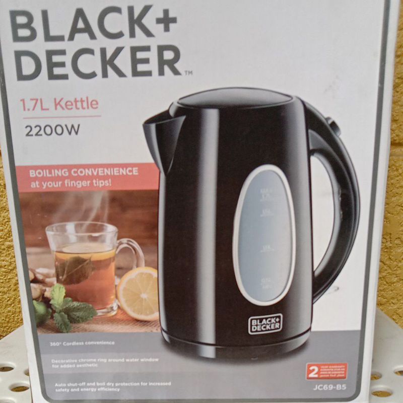 Black+Decker Jc69-b5 2200w Electric Kettle Black 1.7L | Shopee Philippines