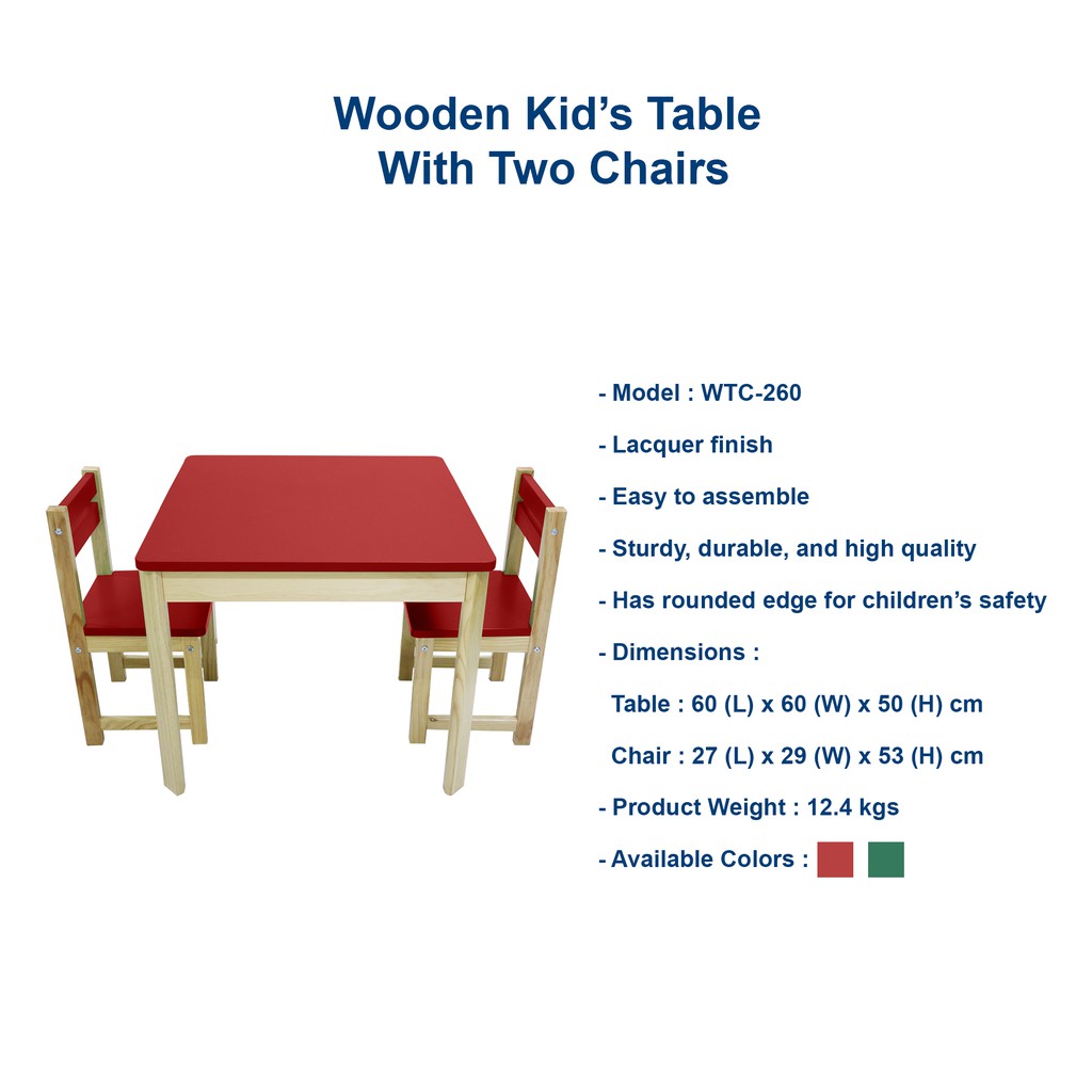 sturdy children's table and chairs