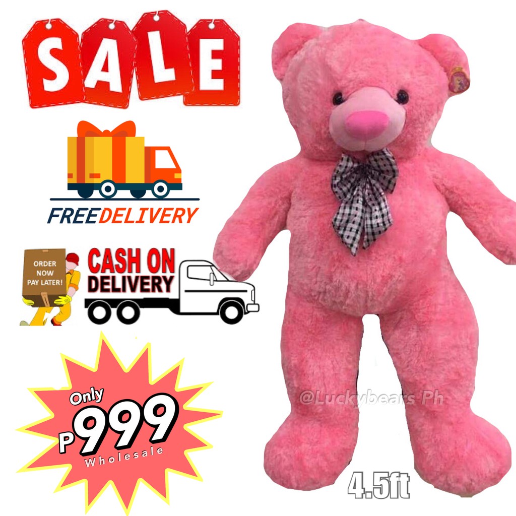 COD] PINK HUMAN SIZE BEAR SALE | Shopee 