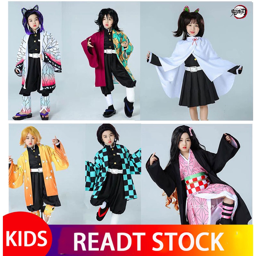 Demon Slayer Kimetsu No Yaiba Kids Cosplay Costume Kids Costumes Shopee Philippines - roblox tanjiro outfit