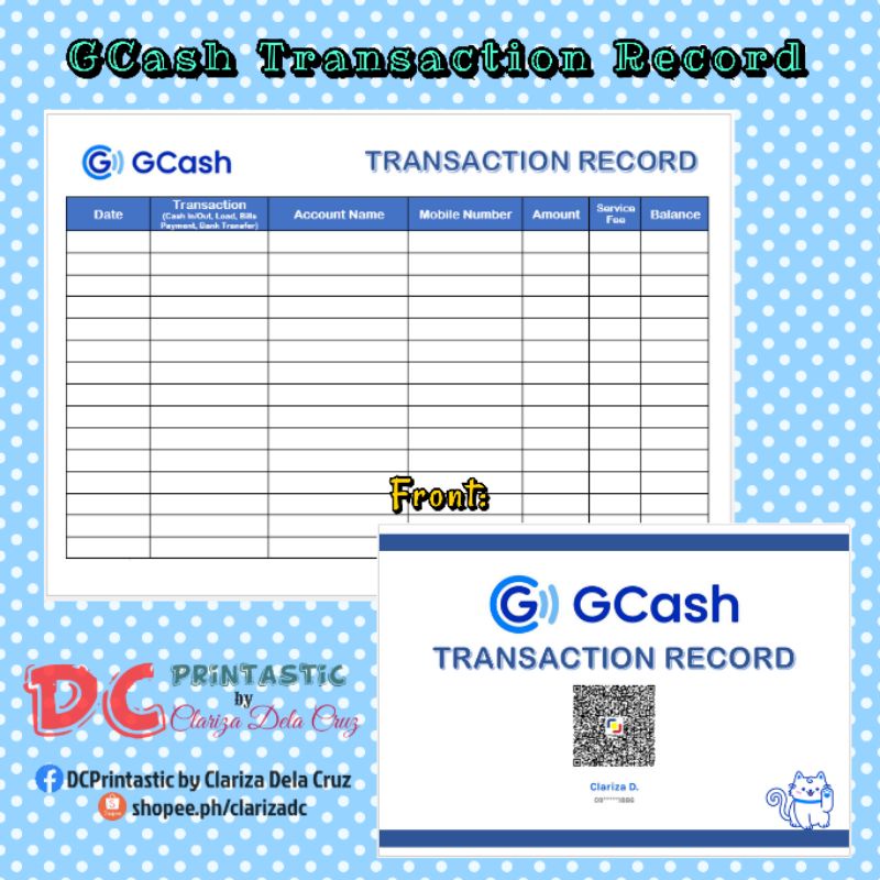 gcash-transaction-record-padded-50pages-a5-size-shopee-philippines