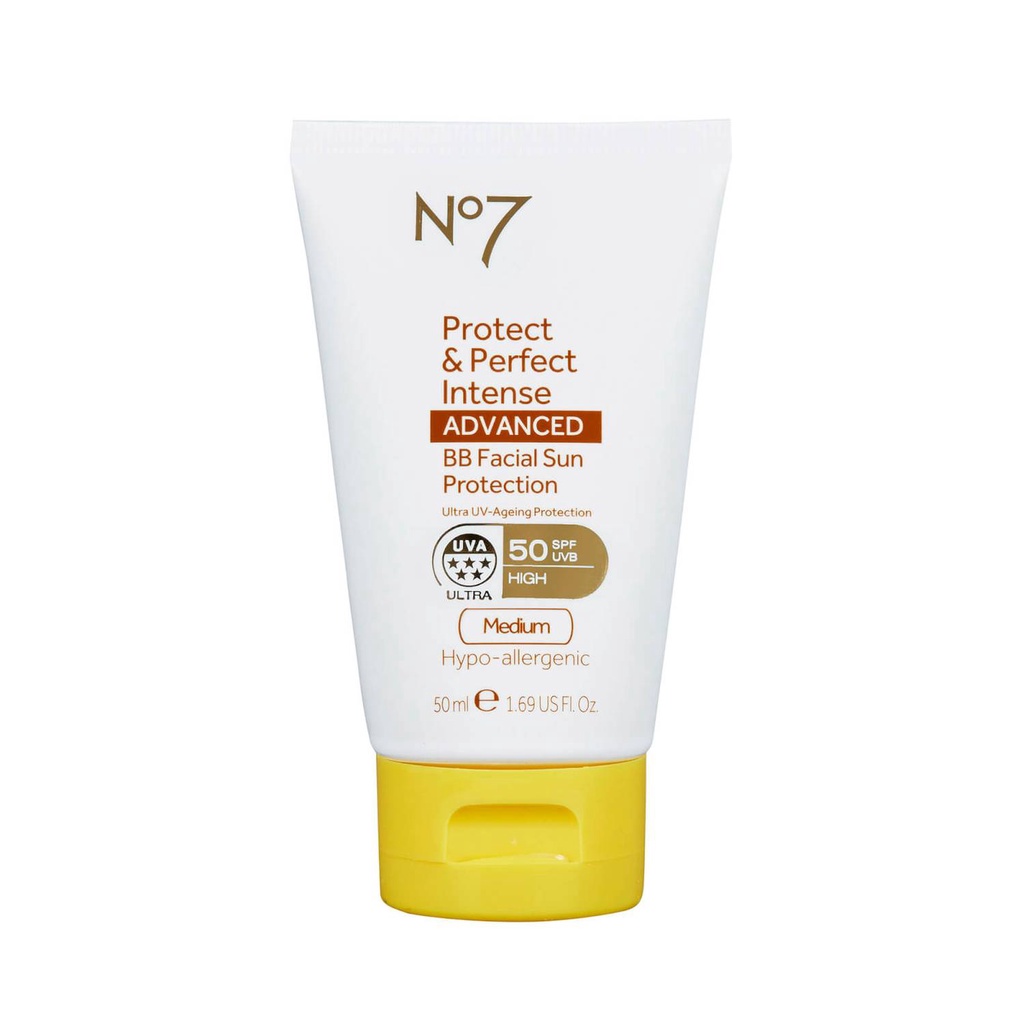 No7 Protect & Perfect Intense ADVANCED BB Facial Sun Protection SPF50, (ShadeMedium), 50ml