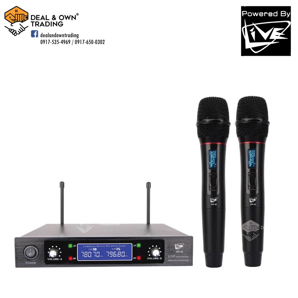 Live WM30 UHF Wireless Microphone Shopee Philippines