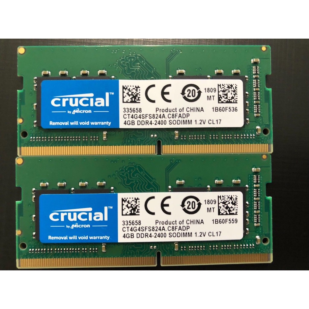 Crucial 8gb Ram 2 Slots 4 Gb Ddr4 2400 Mt S Pc4 190 Srx8 Sodimm 260 Pin Shopee Philippines