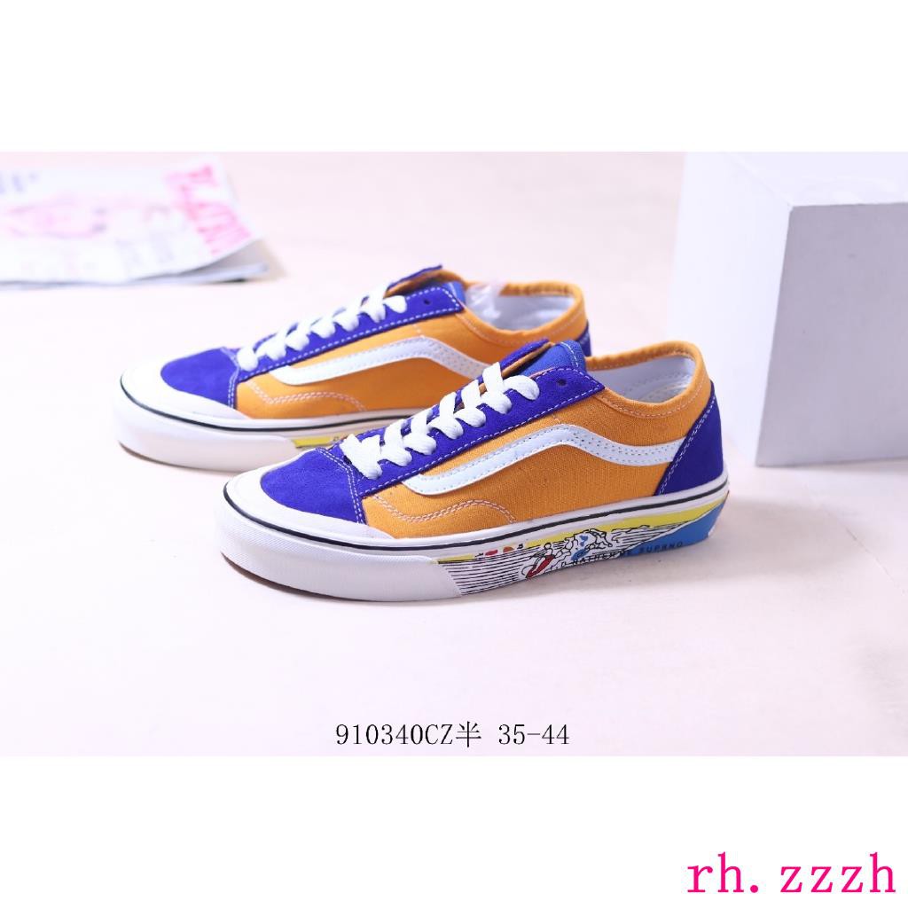 vans shoes red and blue