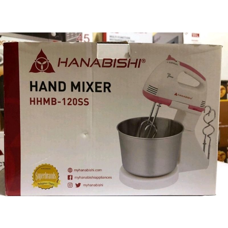 Hanabishi Hand Mixer HHMB 120SS Shopee Philippines