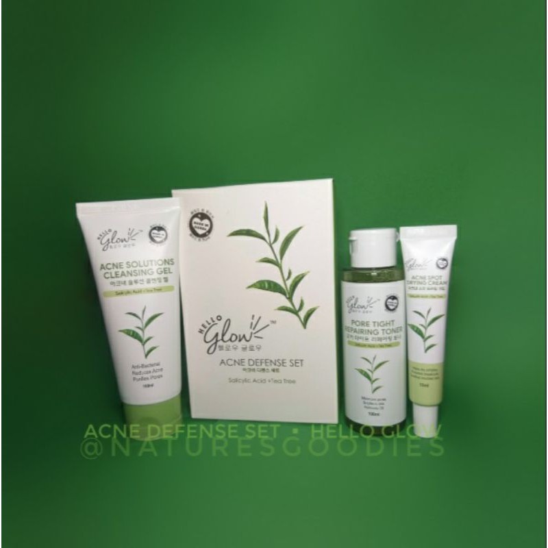 hello glow acne defense set