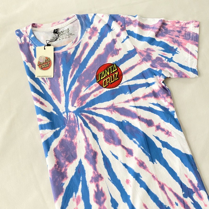 Santa Cruz Blue Purp Tie Dye Shirt | Shopee Philippines