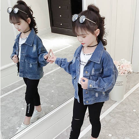 cheap girls denim jacket