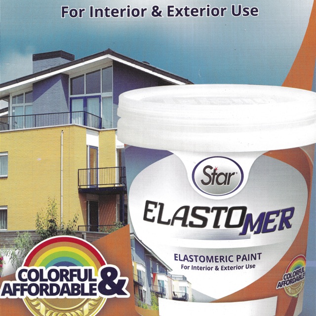Elastomeric Paint 1 gal Asstd Colors Waterproof For int&ext use