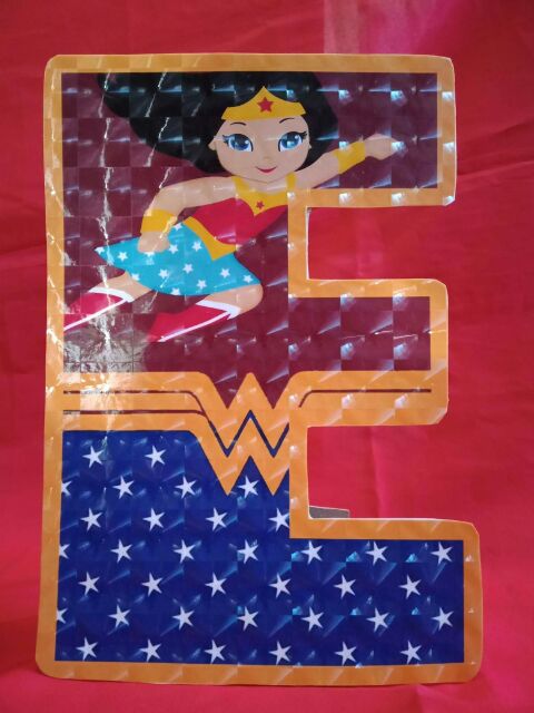 Wonder Woman Theme Letter Standee & BANNER | Shopee Philippines