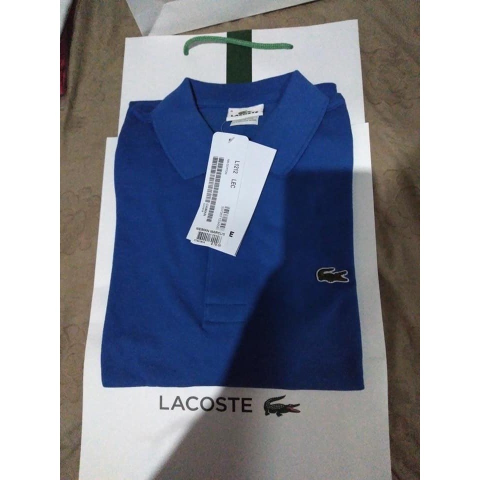 royal blue lacoste shirt