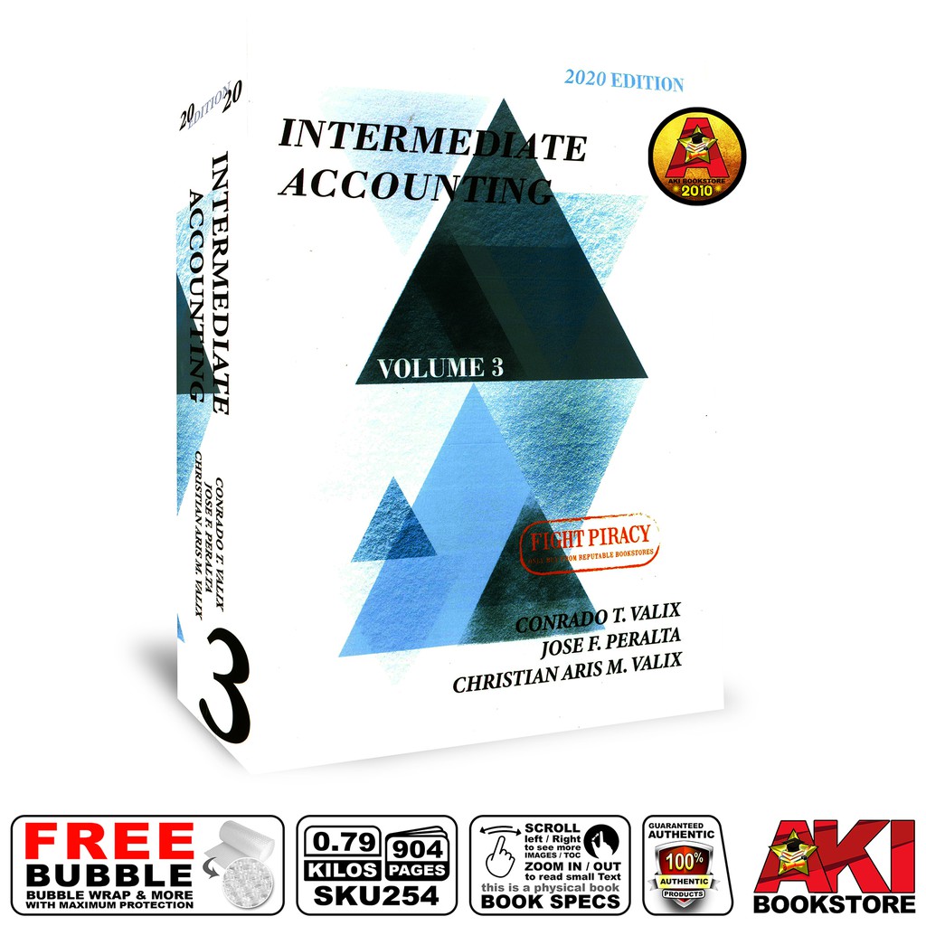 Intermediate Accounting 3 Valix is rated the best in 03/2023 BeeCost