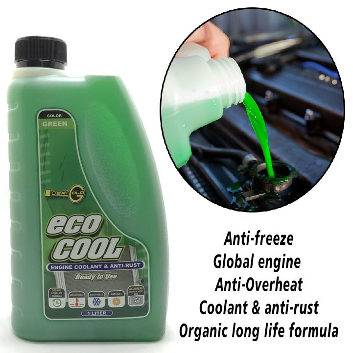 1L Lubrigold Eco Cool Coolant Long Life Green Car Engine Coolant Anti
