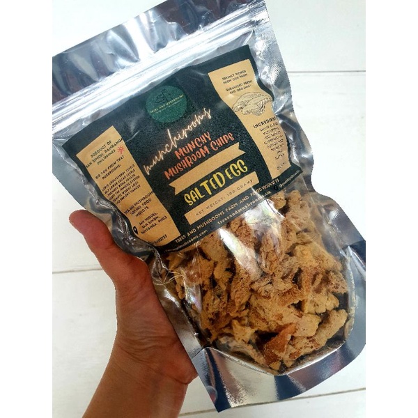 Premium Salted Egg Munchirooms Mushroom Chips Mushroom Chicharon