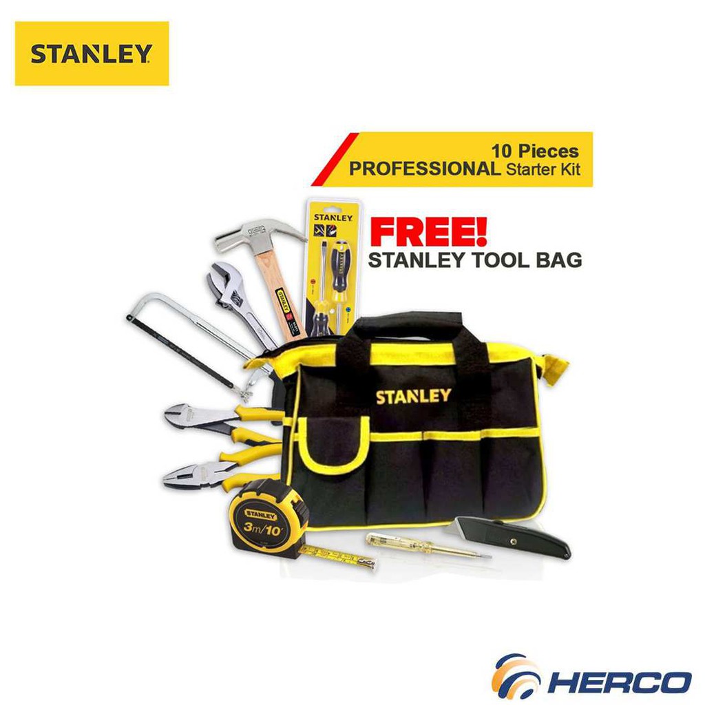 STANLEY Professional Starter Kit with Bag (STSTARTERKIT1) | Shopee ...