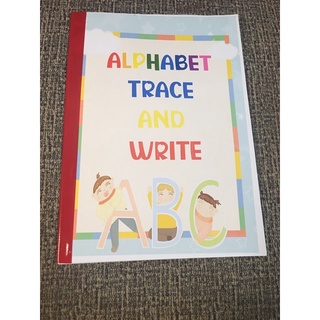 preschool workbook 26 pages nursery worksheet , alphabet trace and write - mooniztar