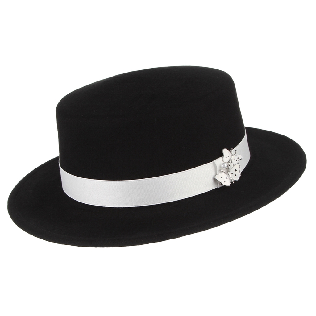 womens white top hat