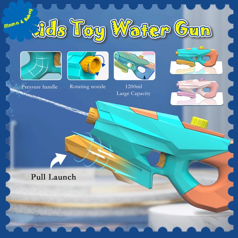 Water Gun Toy Big Kids Sprinklers Water Spray Gun 1200ml Water Splash