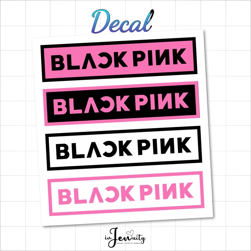 BlackPink Logo Decal Sticker Waterproof/Car Sticker | Shopee Philippines