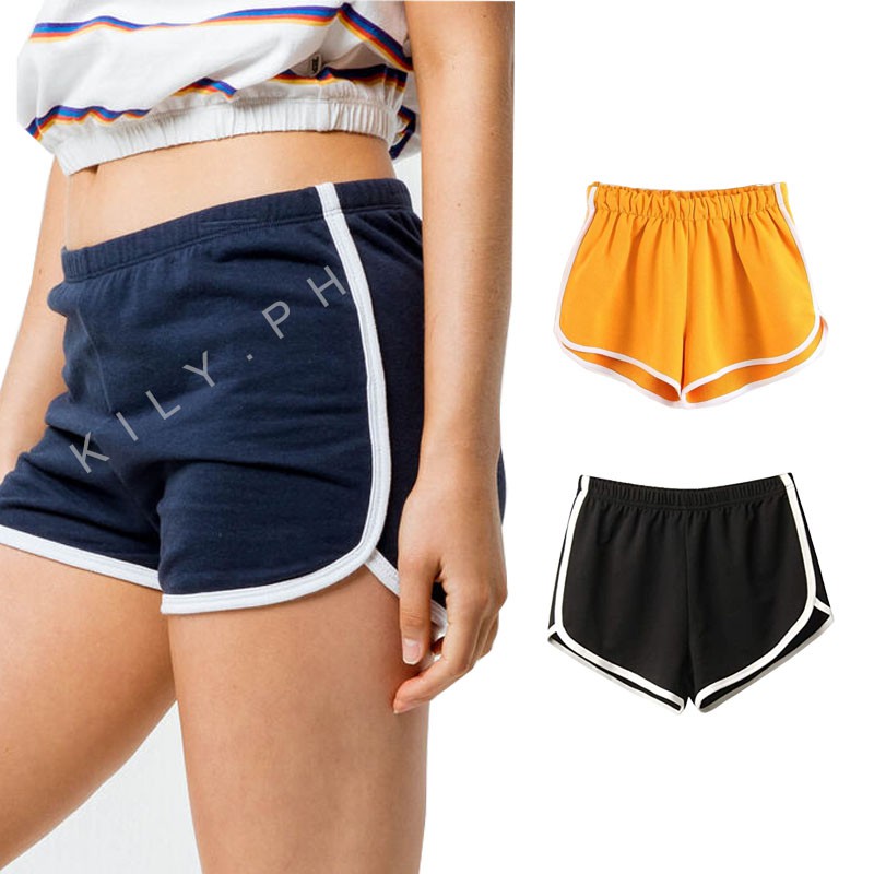 Kily.PH Dolphine Short Tiktok Shorts Plain Neoprene Track Shorts 7A0027