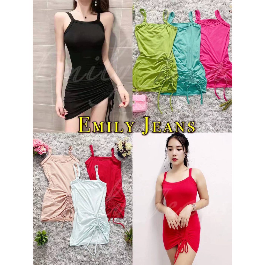 insKorean Sexy Side String BODYCON DRESS Shopee Philippines