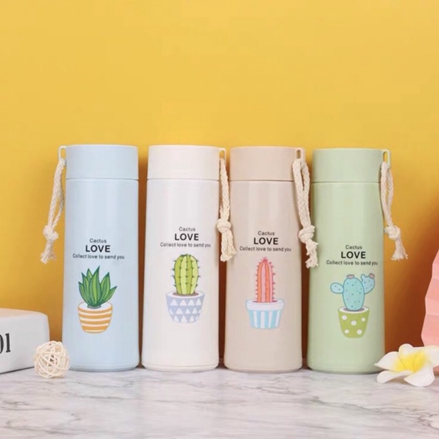 Water Bottle 500ml Glass Bottle Tumbler Creative Leakproof Water Cup