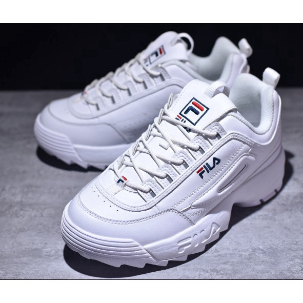 pink white fila disruptor