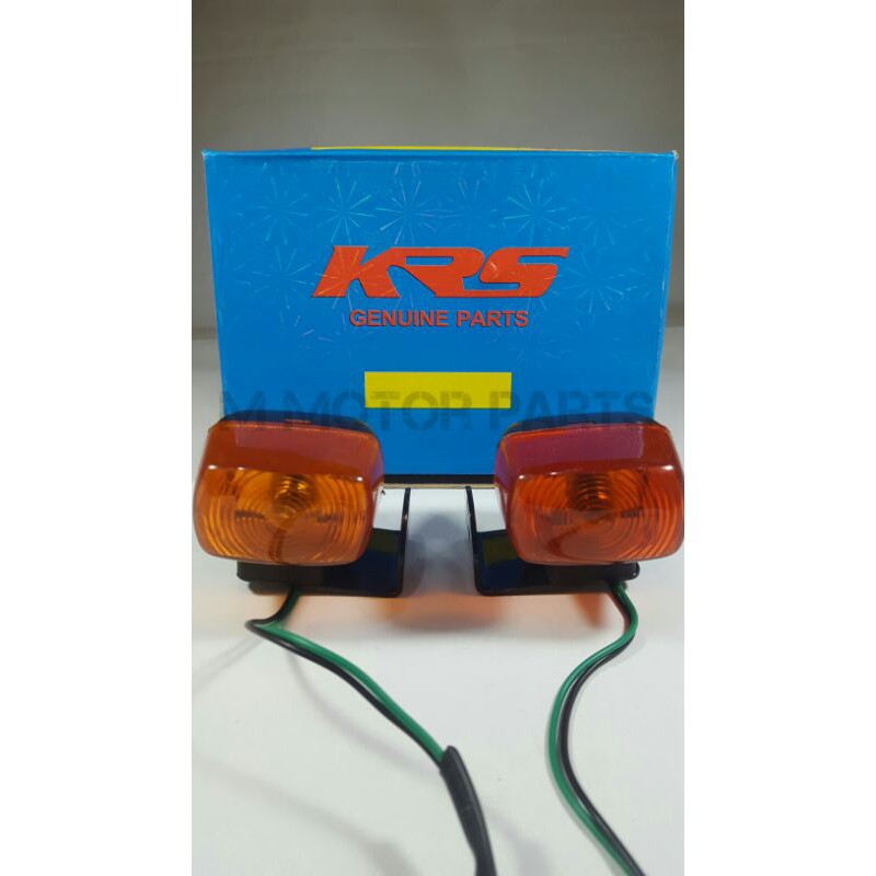 Signal light with bracket left and right XRM, TMX155 CDI Amber / Orange