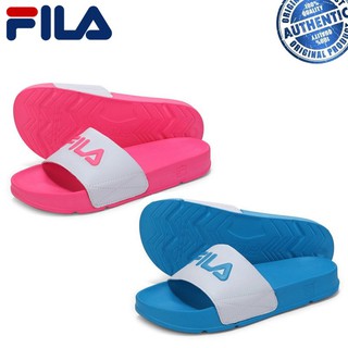 pink fila flip flops