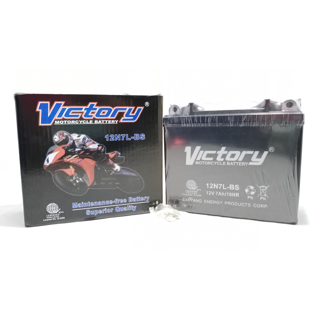 BATTERY VICTORY - 12N7L-BS (TMX 125 ALPHA) | Shopee Philippines