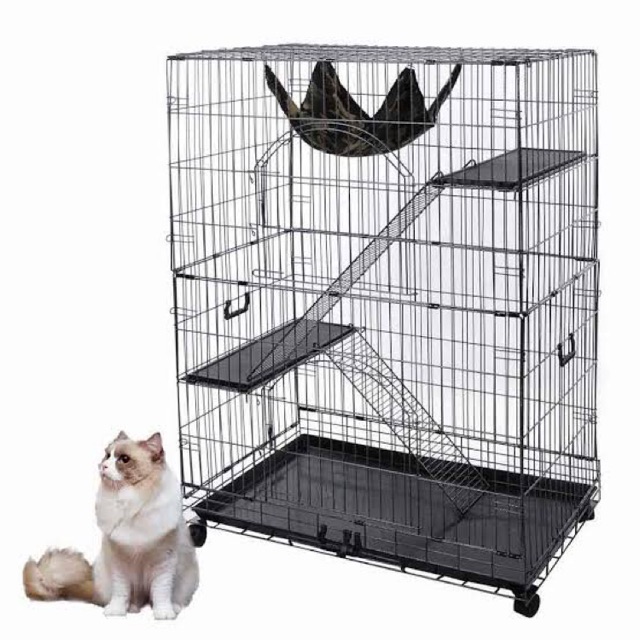 3 Layer Cat Cage with Free Hammock 